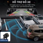Camera hành trình gương N9 CARLOVER Đầy đủ 3 mắt camera, Cảm ứng Full màn hình 10 inch,, Kết nối điện thoại, BH 1 Năm — ảnh 8