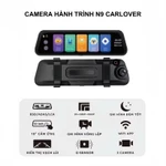 Camera hành trình gương N9 CARLOVER Đầy đủ 3 mắt camera, Cảm ứng Full màn hình 10 inch,, Kết nối điện thoại, BH 1 Năm — ảnh 6