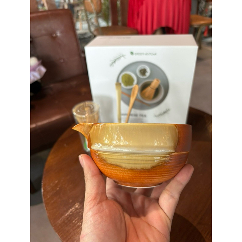 [ HOẢ TỐC ]Set Matcha thủ công Nhật Bản 5 món cao cấp (Màu nâu men cổ )