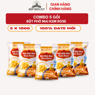 Combo 5 Gói 100g Bột Bơ Tỏi Tomato T&P Lắc Khoai Tây Chiên, Làm Sốt Bơ Tỏi, Bánh Mì Bơ Tỏi