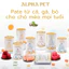 Pate ALPHA PET dành cho chó mèo lon 400g đủ 8 vị hương vị thơm ngon, kích thích vị giác cho thú cưng