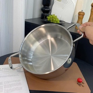 Nồi Lẩu Kèm Nắp Kính Chockmen, Nồi Inox 24cm 26cm 28cm 30cm Chockmen Chính Hãng