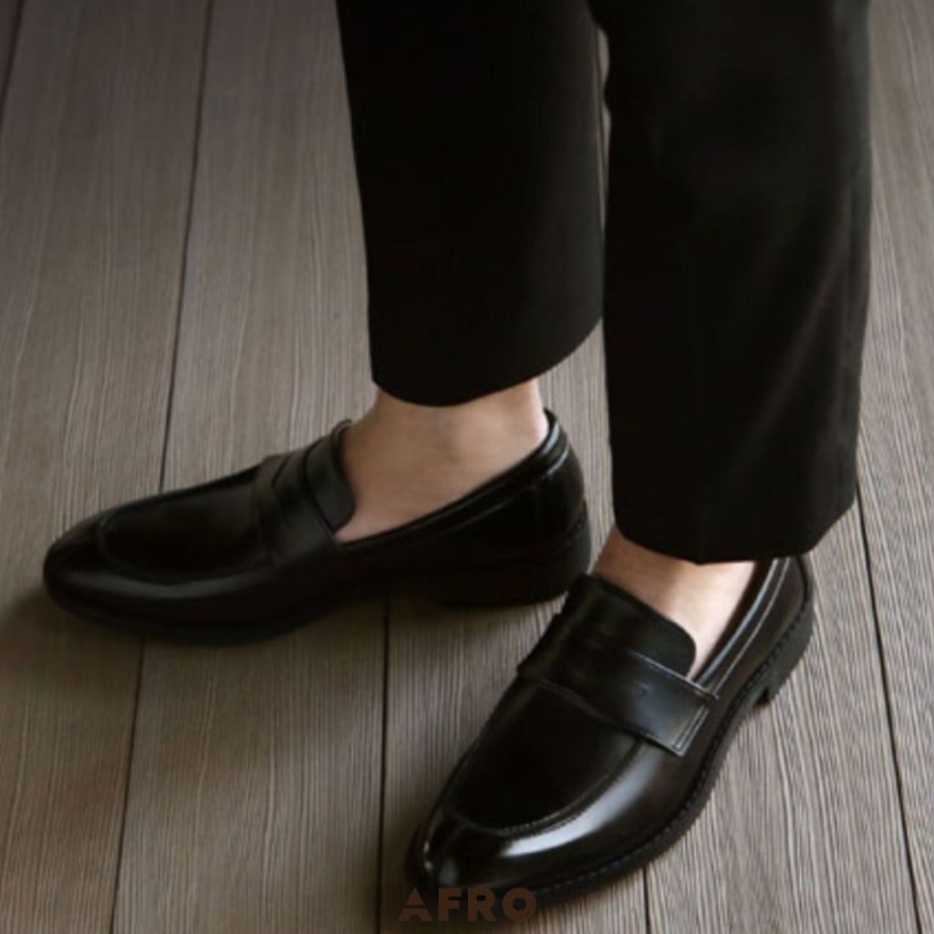 Giày loafer nam da bóng Hàn Quốc 10904