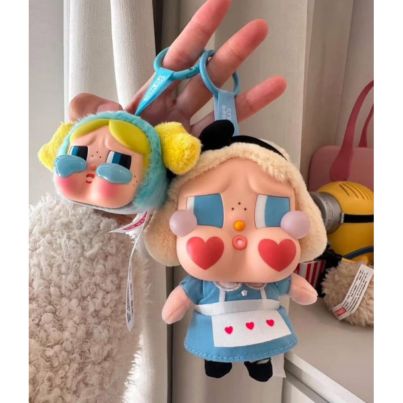 [Hỏa tốc] Chính hãng/Popmart Móc Khoá  Crybabu crying again series - Vinyl face plush Blindbox