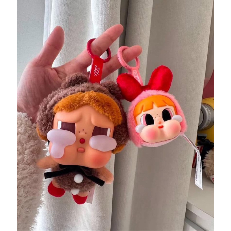 [Hỏa tốc] Chính hãng/Popmart Móc Khoá  Crybabu crying again series - Vinyl face plush Blindbox