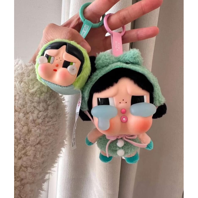 [Hỏa tốc] Chính hãng/Popmart Móc Khoá  Crybabu crying again series - Vinyl face plush Blindbox