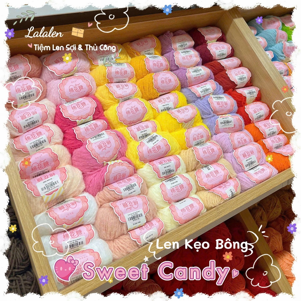 Len Kẹo Bông Sweet Candy - Cuộn 40gr | Shopee Việt Nam
