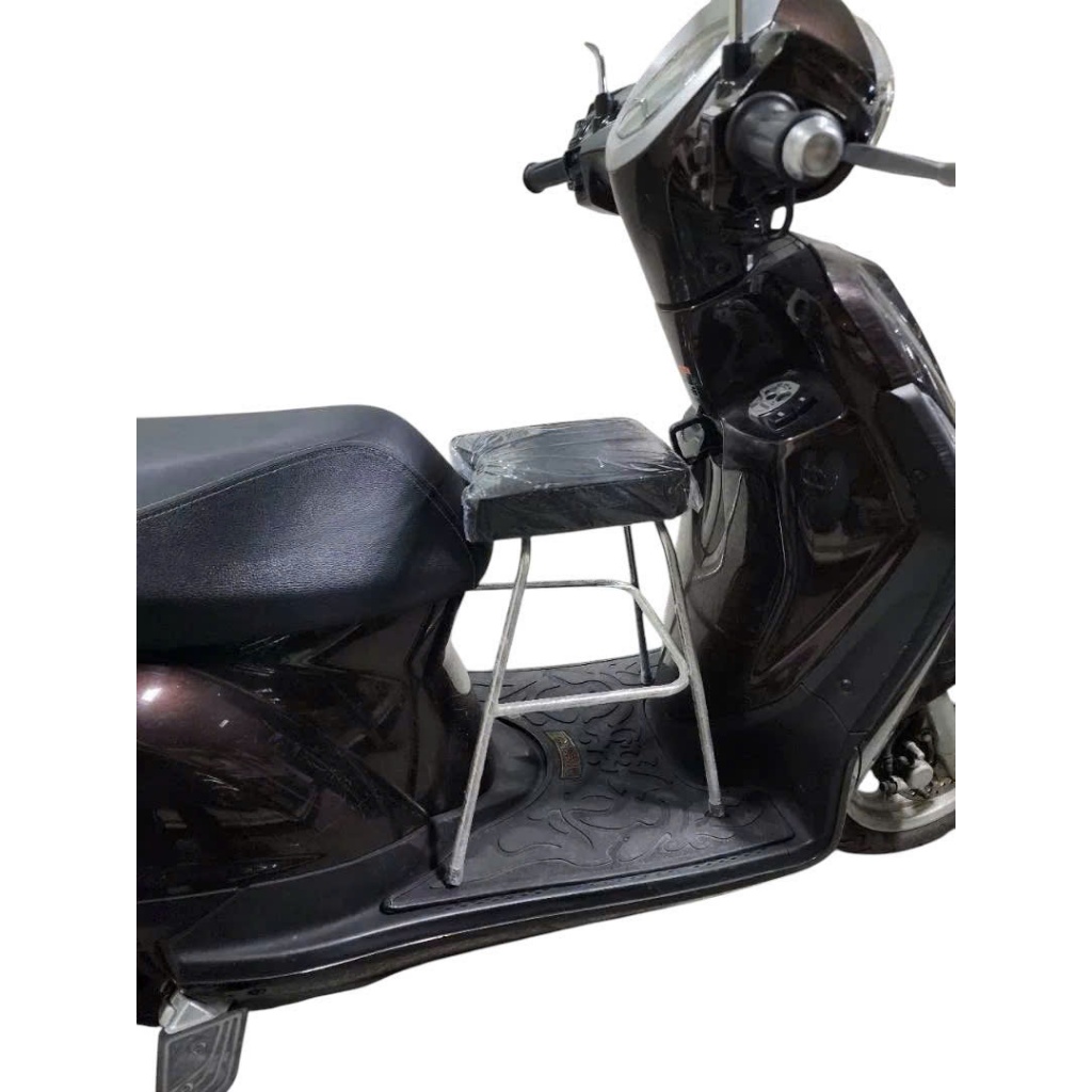 [ ĐÔN NỆM KO GÁC CHÂN ] GHẾ ĐÔN GA INOX YÊN NỆM ĐEN , AN TOÀN CHO BÉ