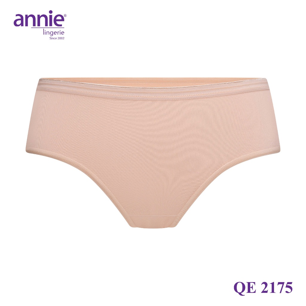 Quần lót nữ trơn vải cotton chiều annie QE2175 form basic bản lưng nhỏ, thoáng mát mặc cả ngày