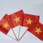CỜ ĐỎ SAO VÀNG - CỜ CẦM TAY LOẠI VẢI ĐẸP IN 2 MẶT