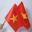 CỜ ĐỎ SAO VÀNG - CỜ CẦM TAY LOẠI VẢI ĐẸP IN 2 MẶT