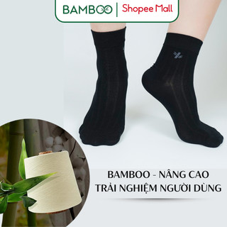 (Combo 3 Đôi) Tất Nam BAMBOO Sợi Tre Mềm Mại Kháng Khuẩn Thấm Hút Tốt Cao Cấp