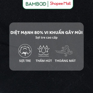 (Combo 3 Đôi) Tất Nam BAMBOO Sợi Tre Mềm Mại Kháng Khuẩn Thấm Hút Tốt Cao Cấp
