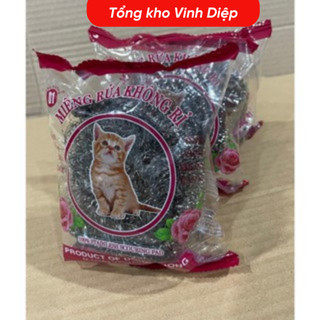 .Miếng rửa cọ xoong nồi inox không rỉ vệ sinh đồ dùng nhà bếp