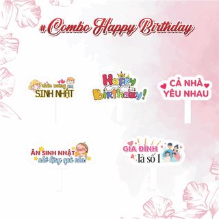 Combo 5 Hashtag Sinh nhật, Phụ kiện chụp ảnh