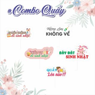 Combo 5 Hashtag Sinh nhật, Phụ kiện chụp ảnh