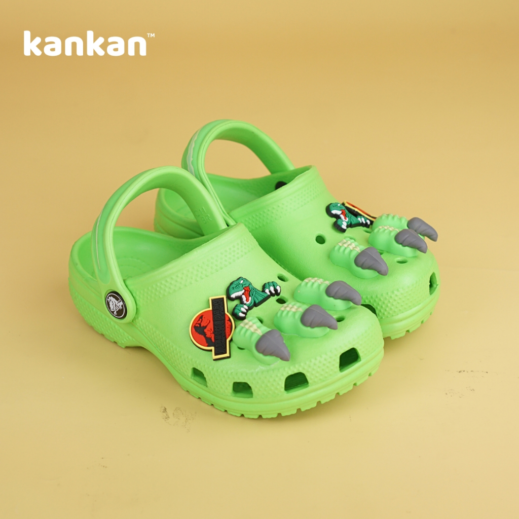 [Bản Cao Cấp] Dép Sục Cross Cho Bé Trai KanKanStore Sục Trẻ Em Đã Bao Gồm Sticker Khủng Long KA31