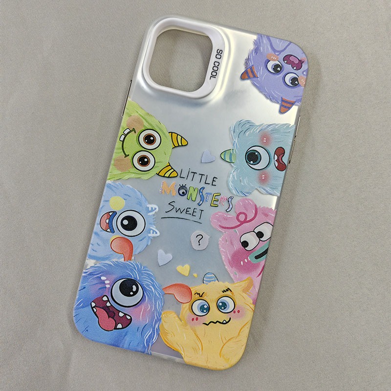 Ốp Lưng iPhone Quái Vật Dễ Thương Công Nghệ IMD Chống Trầy | Tương Thích iPhone 16/15/14/13/12/11 Pro Max/XR/XS Max