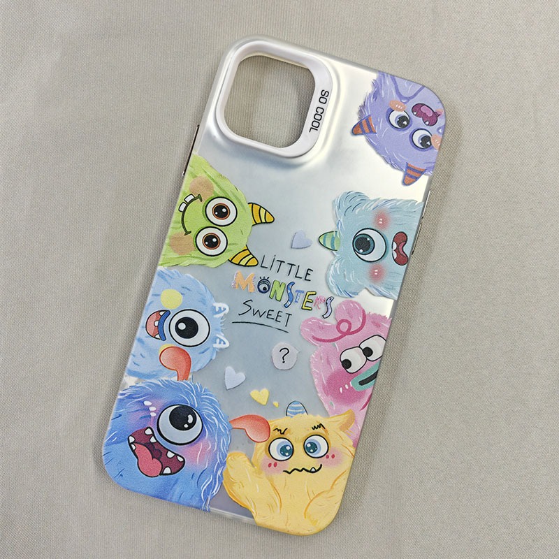 Ốp Lưng iPhone Quái Vật Dễ Thương Công Nghệ IMD Chống Trầy | Tương Thích iPhone 16/15/14/13/12/11 Pro Max/XR/XS Max