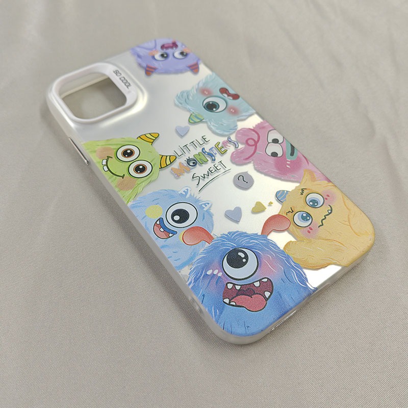 Ốp Lưng iPhone Quái Vật Dễ Thương Công Nghệ IMD Chống Trầy | Tương Thích iPhone 16/15/14/13/12/11 Pro Max/XR/XS Max