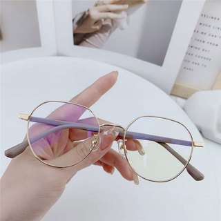 Kính Giả Cận Có Độ Nam Nữ ALOLA Kính Cận Gọng Đa Giác Kim Loại Chông Tia UV Ánh Sáng Xanh Đổi Màu Khi Ra Nắng