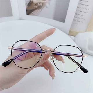 Kính Giả Cận Có Độ Nam Nữ ALOLA Kính Cận Gọng Đa Giác Kim Loại Chông Tia UV Ánh Sáng Xanh Đổi Màu Khi Ra Nắng