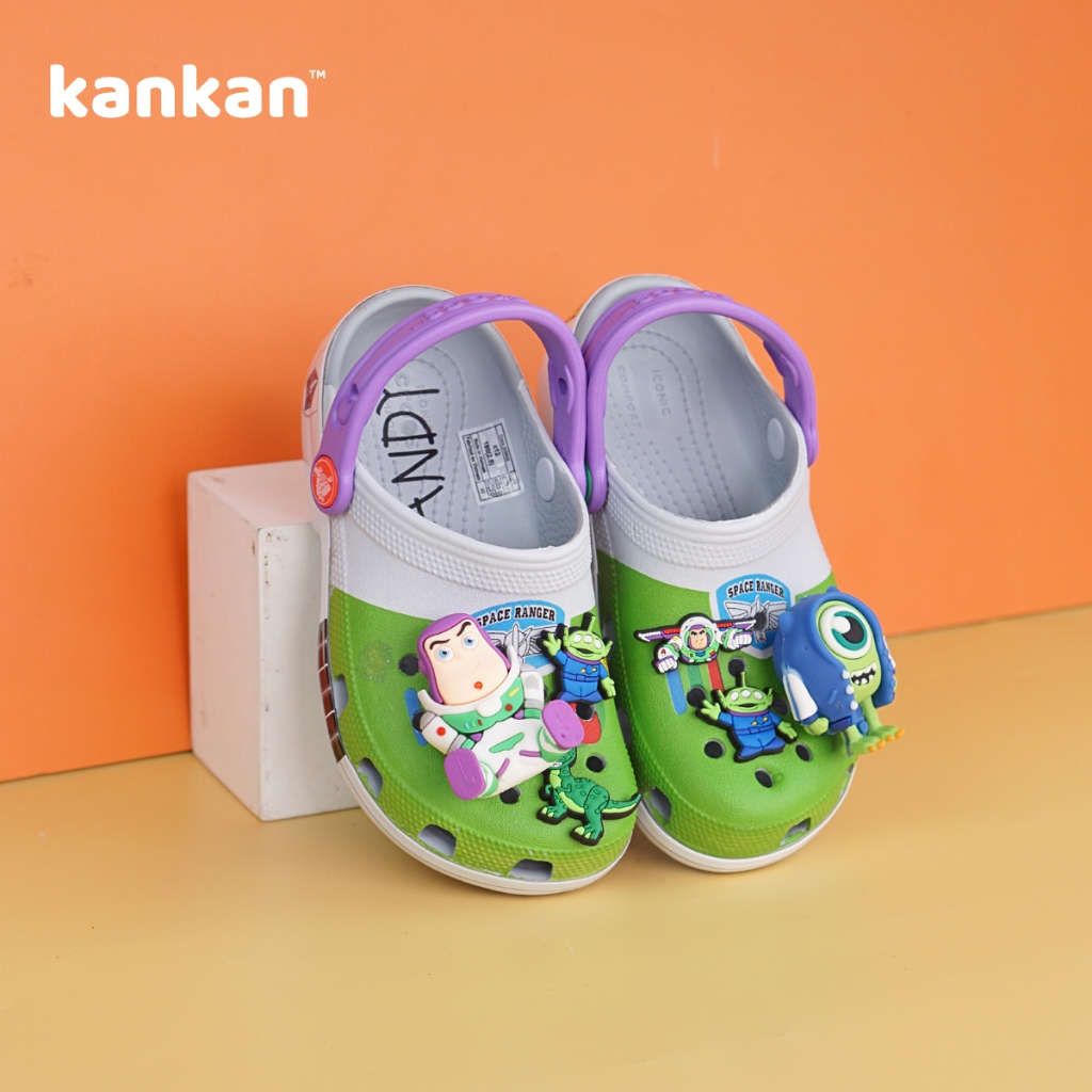 [Bản Cao Cấp] Dép Sục Cross Cho Bé Trai KanKanStore Sục Trẻ Em Đã Bao Gồm Sticker Phi Hành Gia KA31