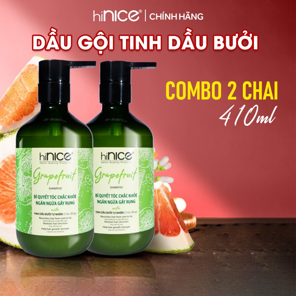 Ảnh Combo 2 Chai Dầu Gội Bưởi hiNICE Hỗ Trợ Mọc Tóc, Giảm Gãy Rụng, Tóc Chắc Khoẻ 2