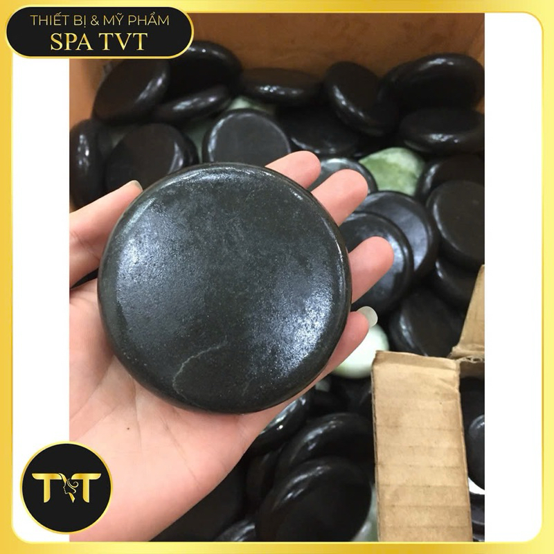 Bộ đá tròn & đá Oval 8 viên to 8 viên nhỏ TVT tặng kèm tinh dầu 100ml ( Có ship hỏa tốc HN)
