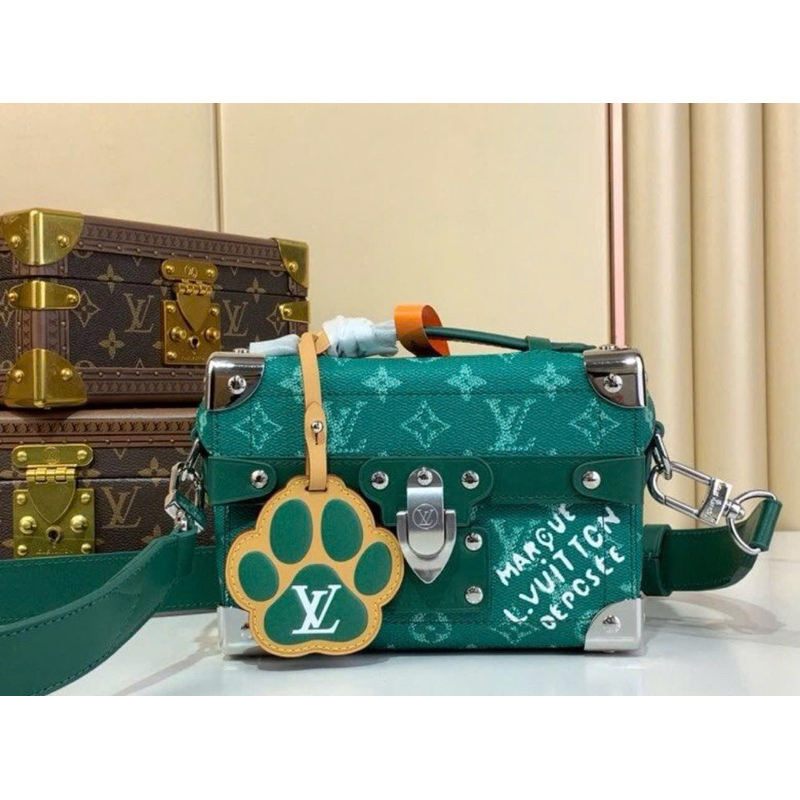⚡️[Hight Quality] Túi Đeo Chéo 1-\/ Soul Handbag Green - Điểm Nhấn Logo Monogram Phối Chân Mini Full Box Qccc Nam Nữ