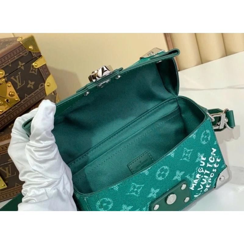 ⚡️[Hight Quality] Túi Đeo Chéo 1-\/ Soul Handbag Green - Điểm Nhấn Logo Monogram Phối Chân Mini Full Box Qccc Nam Nữ
