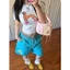 Áo thun baby tee trắng cổ tròn hoạ tiết cún đi ủng ATBBT029 - Tiktik