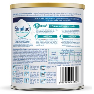 Sữa Similac Total Protection số 0/380g , số 1/800g hỗ trợ tăng cường hệ miễn dịch của trẻ nhỏ