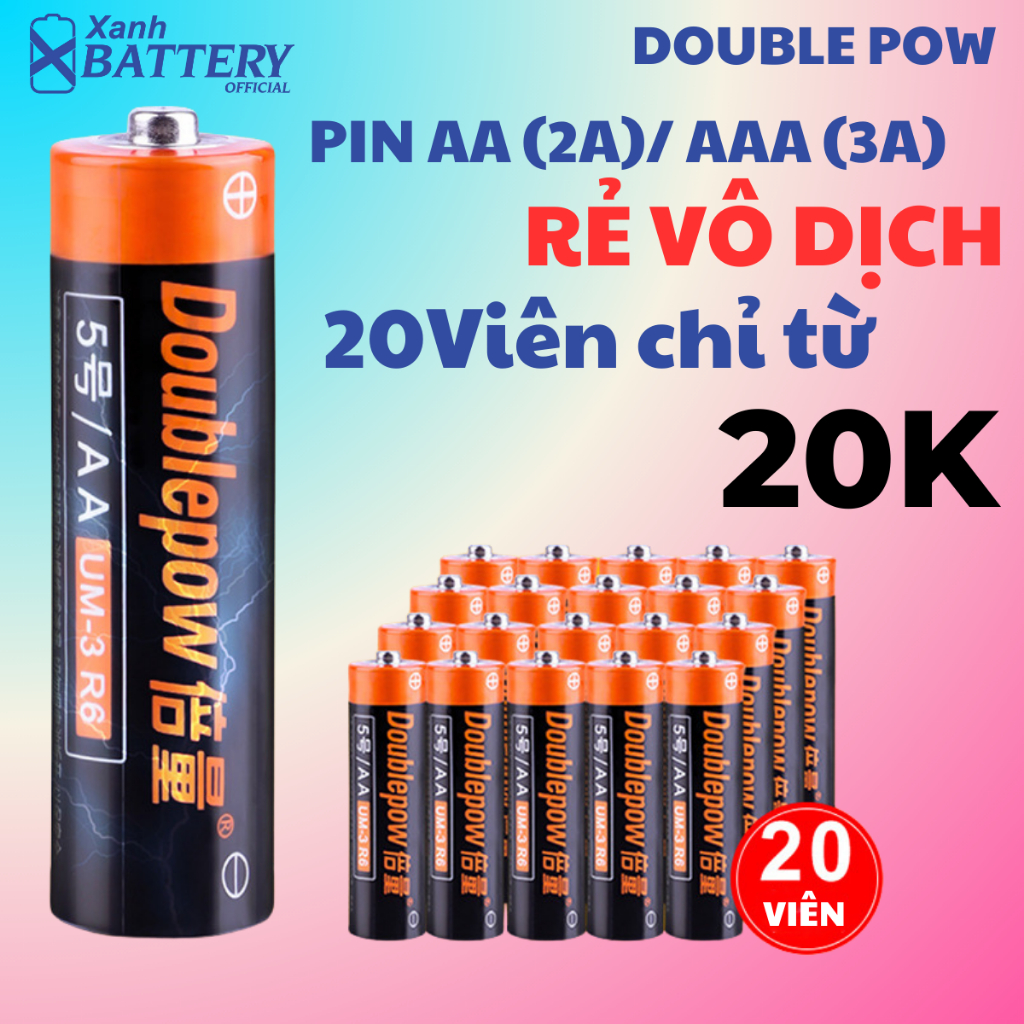 Pin AA (2A)/ AAA (3A) - Chính hãng Doublepow Mạnh mẽ- Bền- Siêu rẻ ...