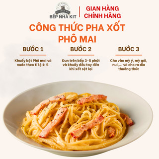 Mỳ Ý Sốt Kem [ Combo ] Mỳ Ý Spaghetti, Bột Phô Mai Kem, Nui Ngũ Sắc, Bột Phô Mai Tomato T&P