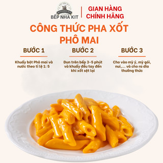 Mỳ Ý Sốt Kem [ Combo ] Mỳ Ý Spaghetti, Bột Phô Mai Kem, Nui Ngũ Sắc, Bột Phô Mai Tomato T&P