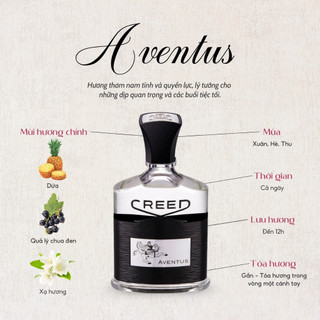 Nước hoa Nam Creed Aventus - Huyền Thoại Nước Hoa - Mùi Tươi Mát Đầy Ngọt Ngào
