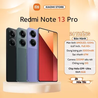 Điện thoại XIAOMI Redmi Note 13 Pro (8GB/256GB) - Chính hãng bảo hành 18 tháng