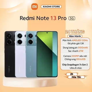 Điện thoại XIAOMI Redmi Note 13 Pro 5G (8GB/256GB) - Chính hãng bảo hành 18 tháng