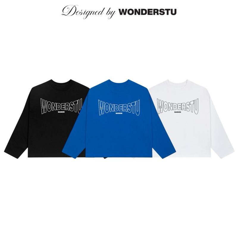ÁO THUN TAY DÀI FORM BOXY "CLASSIC LOGO LONG SLEEVE" WONDERSTU - UNISEX COTTON 260GSM