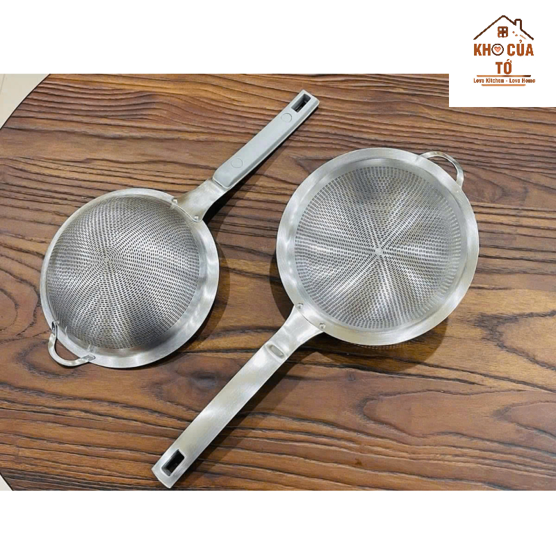 Rây lọc inox 304 đa năng không rỉ không bám cặn dùng lọc mẻ, lọc cua ...