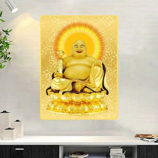 [TRANH PHẬT GIÁO] Tranh Treo Tường Phòng Thờ Phật Di Lặc - Tranh Laminate Tráng Gương