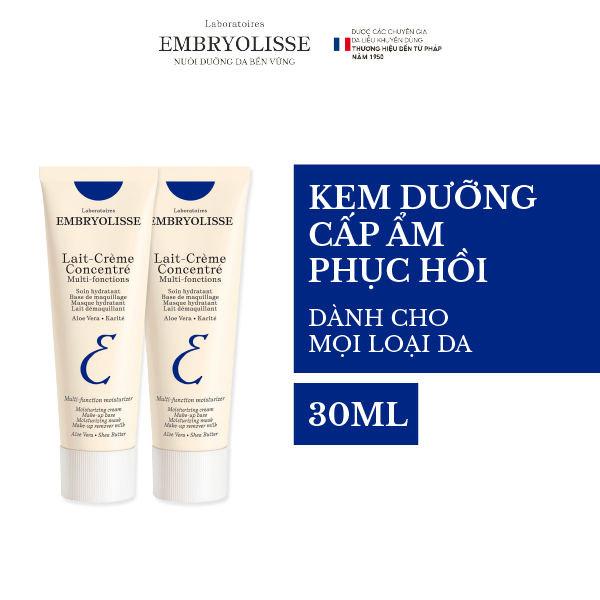 Ảnh Combo 2 Kem Dưỡng Ẩm Phục Hồi Embryolisse Lait Creme Concentre 30ml 2