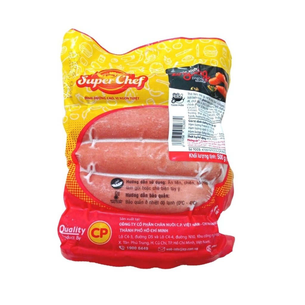 500gr xúc xích superchef CP thơm ngon