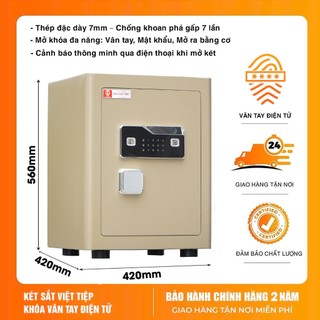 Két sắt Vân Tay Điện Tử Việt Tiệp Mini  Siêu Phẩm Mới Thông Minh Hiện Đại Khách Hàng Ưa Chuộng
