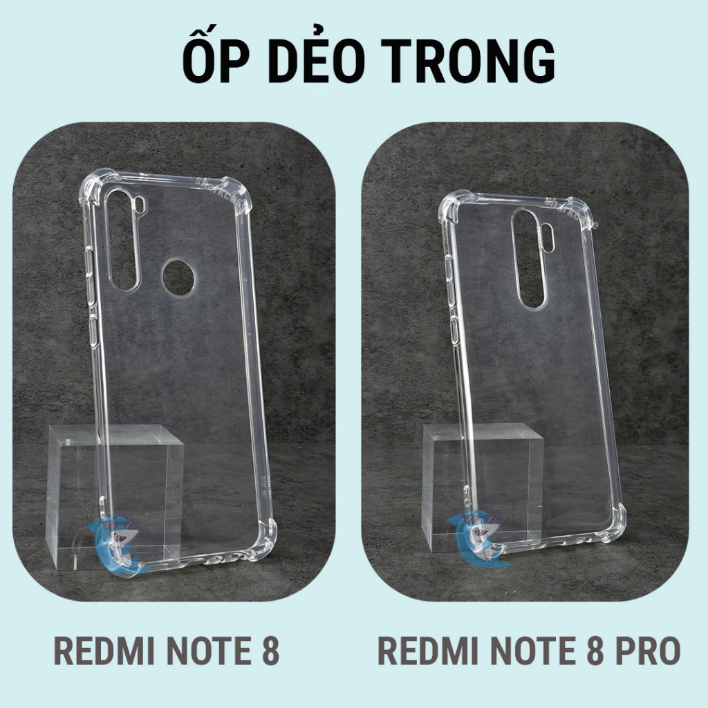 Ốp lưng Redmi Note 8 / 8 Pro nhựa silicon trong suốt dẻo cao cấp chống sốc va đập bảo vệ điện thoại