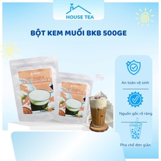 BỘT KEM MUỐI BKB 500GR làm kem muối thơm ngon, sánh mịn, kết hợp cà phê- trà sữa