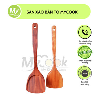 Xẻng gỗ cán dài chiên xào, Sạn gỗ Bằng To MYCOOK