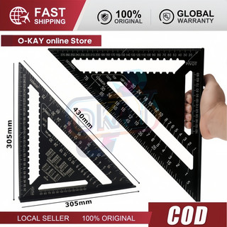 Thước ke góc vuông hợp kim nhôm 30cm – Thước đo tam giác chính xác