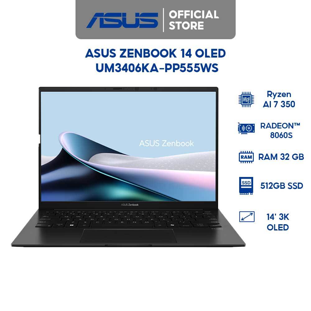 Laptop ASUS ZenBook 14 OLED UM3406KA-PP555WS Ryzen AI 7 350 | 32GB ...